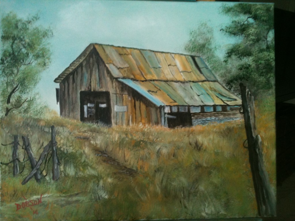 Barn On a Hill 16x20 BUY #12414 $175 Free shipping (USA only)