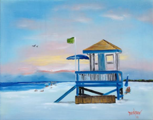 Private Collection Of: David & Melanie Lester - Louisville, Kentucky - "Another Beach Day" #111114 16x20 