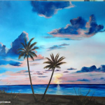 Another Paradise Sunset #111614   BUY   $895 34x44 - Free Shipping US Lower 48 & Canada