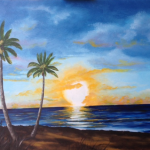 Private Collection Of: Pete Zawoiski Wilkgs Bare, Pa Sunset On Siesta Key #124315 - $495 24x36 