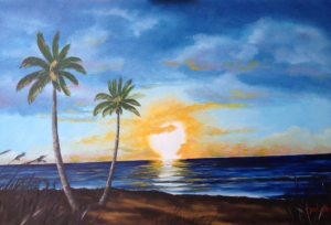 Private Collection Of: Pete Zawoiski Wilkgs Bare, Pa Sunset On Siesta Key #124315 - $495 24x36 