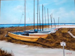 Private Collection Of: Mr & Mrs Jeff Houck Siesta Key, Florida "Siesta Key Catamarans" #124415 - $495 18x24 