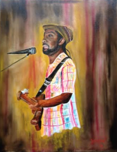 Private Collection Of: Desz - Sarasota, Florida Desz Playing Reggae On Siesta Key #126615 - $895 24x30 