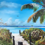 "Beach Time On The Key" #139816 BUY $250 16x20 - Free Shipping Lower US 48 & Canada