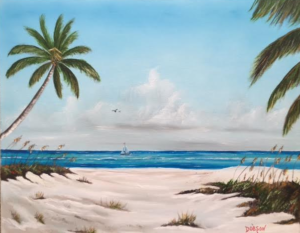 "Siesta Key Beach" #147516 BUY $250 16"h x 20"w - FREE shipping lower US 48 & Canada