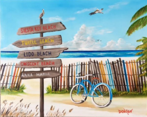 Private Collection Of: Kelly Pullins Siesta Key, Florida "My Favorite Beaches" #150117 $250 16"h x 20"w 