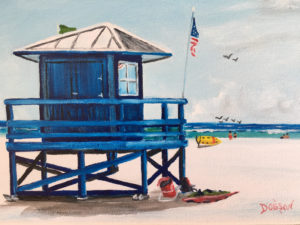 Private Collection Of: Yvonne & Nick Hetman Owensboro, Kentucky "Blue Lifeguard Stand" #158117 $95 8x10