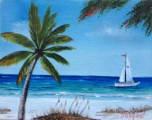 Private Collection Of: Don McCaskill & Gary Neve Siesta Key, Florida #115514 $75 "Sailing On The Key" 8x10