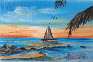 Private Collection Of: Eileen Felix - Appleton, Wi "Sailing" #116714 - 4x6