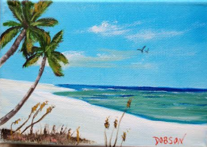 Private Collection Of: Jane Ritchey Darien, Conn "Beach Timet" $40 5x7