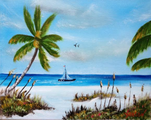 Private Collection Of: Joyce Harvill Ft Meyers Beach, Florida "Sailing In Paradise" #123215 - $75 8x10