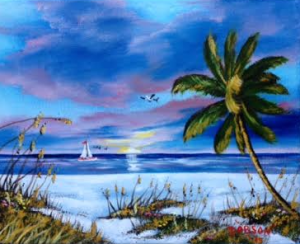 Private Collection Of: Joe Zibik Palmer Ranch, Florida #123715 $75 "A Tranquil Sunset" 8x10