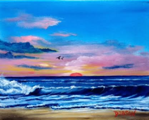 Private Collection Of: Deborah & Bob Lang Jacksonville, Florida "Sunset & The Surf" #123815 - $75 8x10