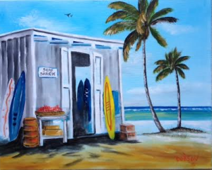 Private Collection Of: Jake Bradenton, Florida "Surf Shack On The Gulf" #125815 - $250 16x20