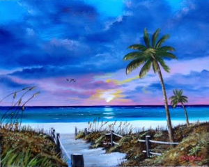 Private Collection Of: Christy Kruger Crown Point, Indiana "Access To The Beach" #126015 $250 16x20