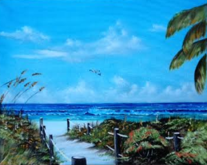 Private Collection Of: Pat & Bob Jackson Ontario, Canada ""Access To The Beach" #127715 - $250 16x20