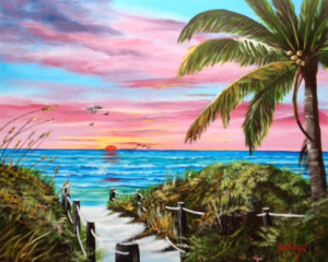 Private Collection Of: Sarasota, Florida "Sunset In Paradise" #129915 - $495 24x30