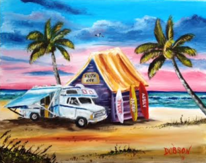 Private Collection Of: Patty Ausnehmer North Lima, Ohio "Our Camper In Paradise" #130915 - $150 16x20