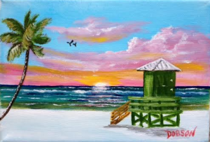 Private Collection Of: Jane Ritchey Darien, Conn "Siesta Key Sunset" #133716 - $40 5x7