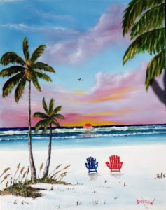 Private Collection Of: Mark & Kathleen Williams Chestertown, New York "Sunset On Siesta Key" #134916 $250 16x20