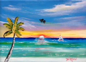 Private Collection Of: Mike & Georgia Ribler Sarasota, Florida "Sailing On The Key" #135716 - $60 5x7