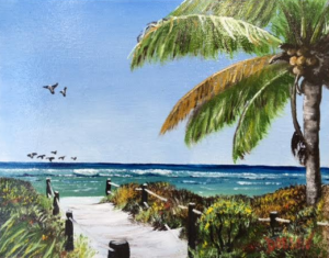 Private Collection Of: Mike & Georgia Ribler "Access To The Beach" #137216 $95 8x10