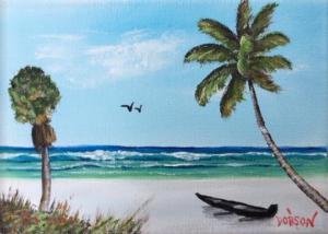 Private Collection Of: Jim & Karen Arruda Lakenona, Florida "Siesta Key Canoe" #138716 $60 5x7