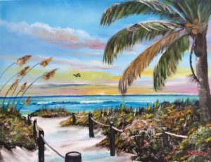 Private Collection Of: Patti Reischl Plymouth, Wisconsin "Paradise" #140416 $250 18x24