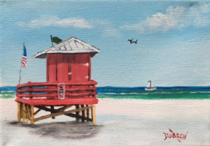 Private Collection Of: Bettie Leonard Virginia Beach, Va "Red Lifeguard" #145016 $60 5x7