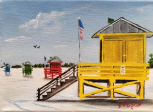 Private Collection Of: Sidney Vanderhoos Leroy, New York "Yellow Lifeguard" #145316 $60 5x7