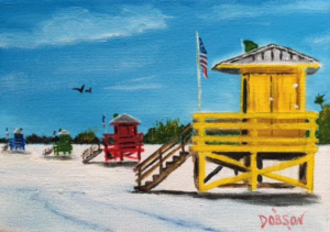 Private Collection Of: John & Ginger Walsh New York, New York "Yellow Lifeguard" #146116 - $60 5x7 