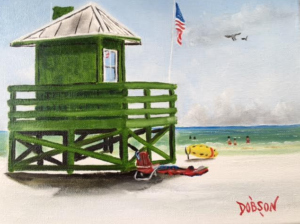 Private Collection Of: Marsha Tucker Siesta Key, Florida "Green Lifeguard Stand On SK" #146416 $95 8x10