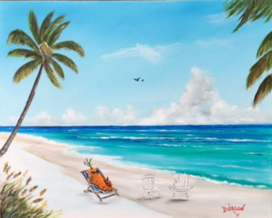 Private Collection Of: Deena Ravella & Fred Larson Sarasota, Florida "Carrot On Sunday Funday" #150017 - $250 16x20