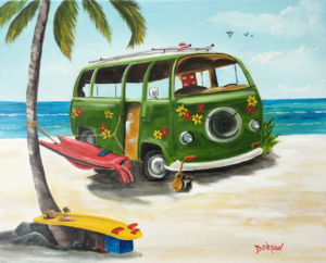 Private Collection Of: Paula & Larry Halcomb Bowling Green, Kentucky "VW In Paradise" #154317 $250 16x20