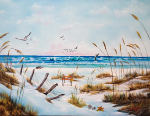 Private Collection Of: Mr David Turner - Lexington, Kentucky #16814 - - "Sea Oats" - 30x40