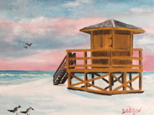 Private Collection Of: Yvonne & Nick Hetman Owensboro, Kentucky "Yellow Lifeguard Stand" #157817 $95 8x10