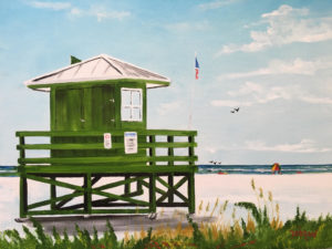 Private Collection Of: Yvonne & Nick Hetman Owensboro, Kentucky "Green Lifeguard Stand" #158017 $95 8x10