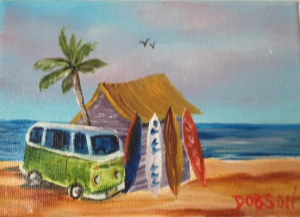 Private Collection Of: Valerie Palmer-Hall Overland Park, Kansas "Surf Shack" #117614 $35 5x7 -