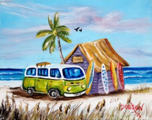 Private Collection Of: Matt Nooney & Marisa Cochran Bradenton, Florida "My Green VW Van" #132115 - $75 8x10 