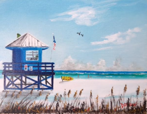  John Ridgway Lake Zurich, Illinois "Blue Lifeguard Stand" #152417 $95 8" x 10" 