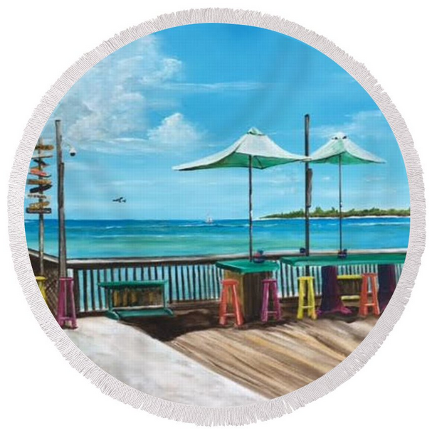 ROUND BEACH TOWELS Lloyd Dobson Artist