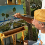 Lloyd_Dobson_Painting_A_Beach_Scene_#1
