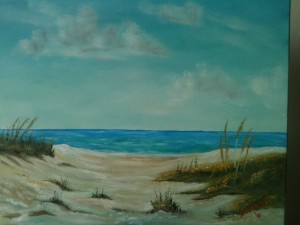 Private Collection of: Deb Shambo - Sarasota, Florida -16x20 #10513 "Siesta Key Sugar White Sand Beach" 