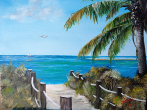 Collection of: David & Geri Bambey, Sarasota, Florida "Siesta Key Florida Paradise" 16x20 #10513 