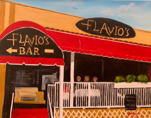 Flavio's Restaurant & Bar On Siesta Key by Lloyd Dobson Artist
