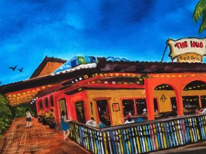 The Hub Baja Grill On Siesta Key by Lloyd Dobson Artist