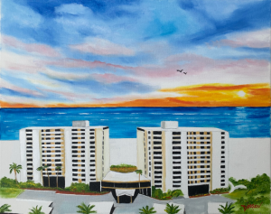 Our Whispering Sands Condo On Siesta Key by Lloyd Dobson Artist