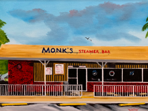Monk's Steamer Bar Gulf Gate Florida by Lloyd Dobson Artist
