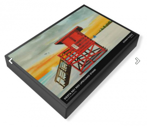 Siesta Key Red Lifeguard Stand by Lloyd Dobson Artist jigsaw puzzle