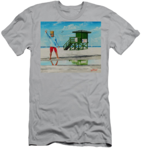 “Lloyd Dobson coastal artwork on digital products featuring Siesta Key and Sarasota Florida beach scenes”